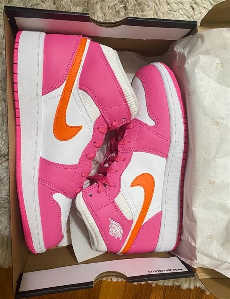 Nike Pink and Orange Shoes 